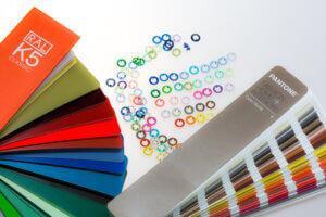 Springi kolorowe obrączki wzorniki