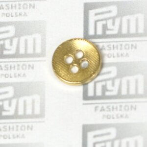 GUZIK KOSZULOWY 4-DZIURKOWY ZŁOTY - 12 MM EF/M131/20/ZŁ